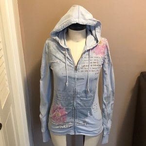 Lucky Brand Zip Up Hooded Sweatshirt